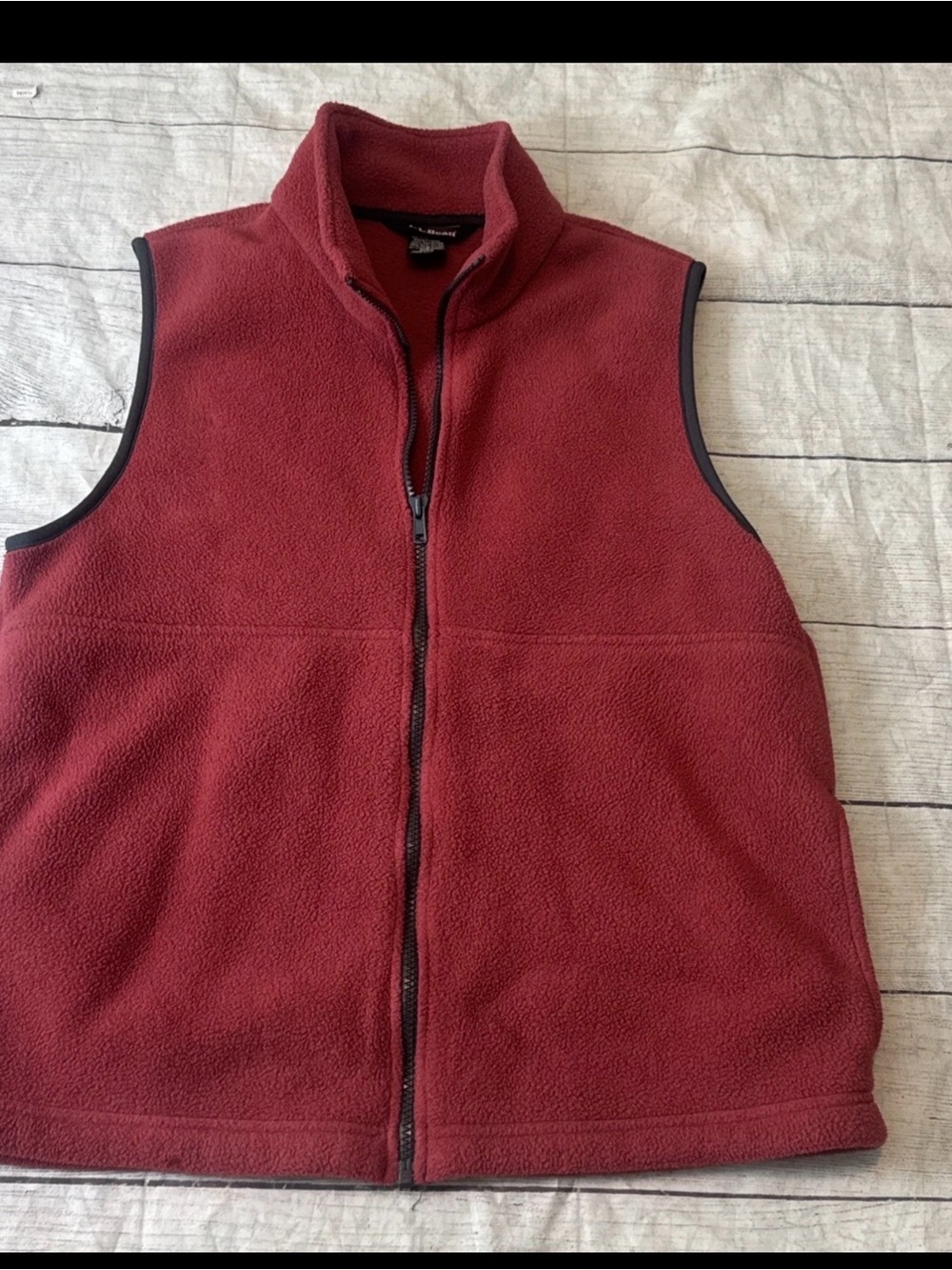 LL Bean Pink Fleece Vest Medium M